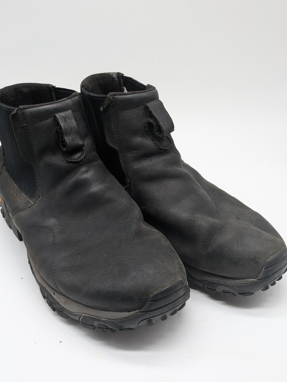 Merrell Moab Adventure Chelsea Waterproof Boots Black Leather Men's 13 Wide W